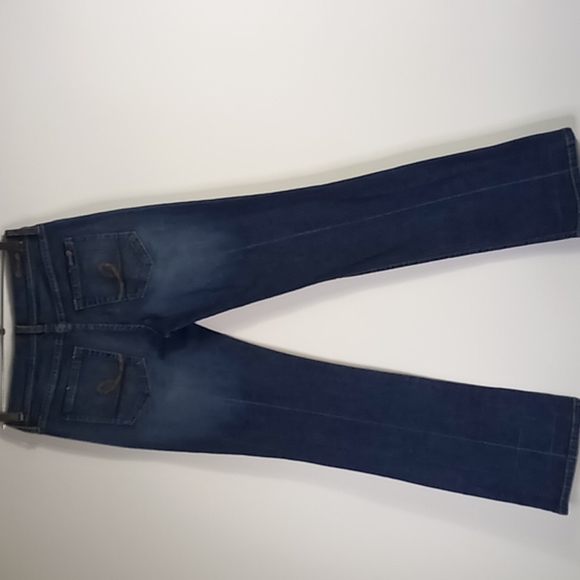 Seven7 Boot Stretch Low-Rise Slim Fit Blue Jeans Size 28 Tall - Picture 2 of 16
